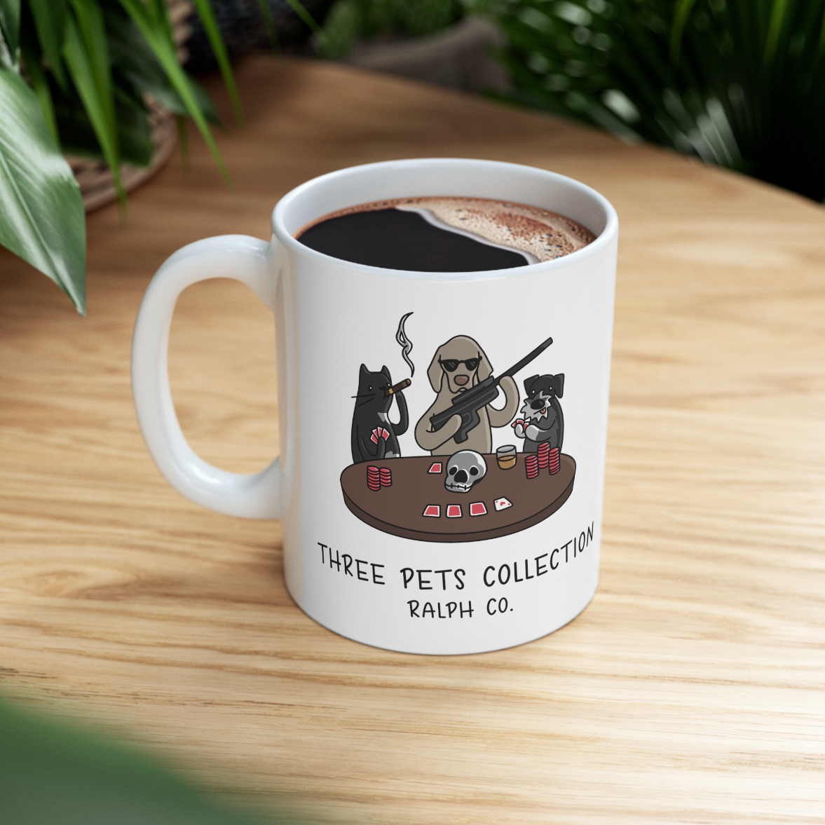 Custom Three Pet Mug