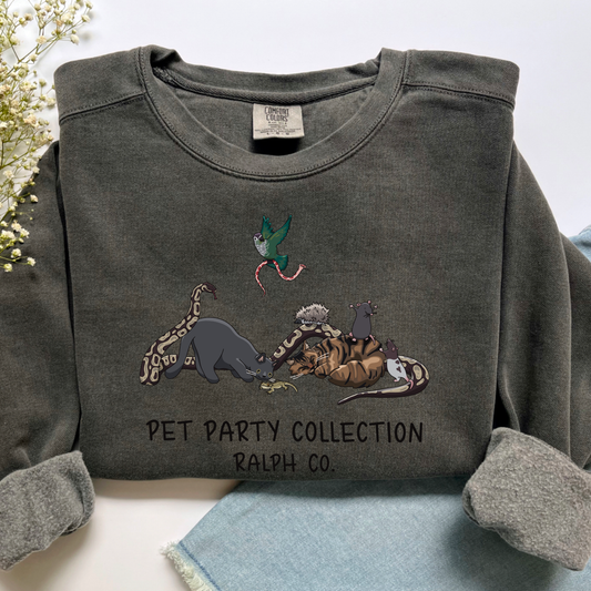 Custom Pet Party Crewneck Sweatshirt